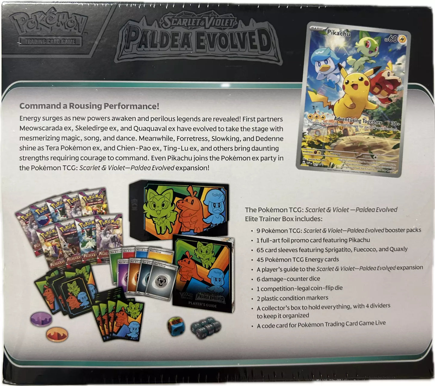 Pokemon Scarlet and Violet - Paldea Evolved Elite Trainer Box